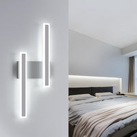 1 x RAW Customer Returns Comely Wall Lamp LED Indoor Modern Wall Light White Long Wall Lighting 32W 3600LM Wall Lamp Creative Long Parallel Wall Light for Living Room Bedroom Hallway Staircase - RRP €27.98