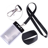 1 x RAW Customer Returns Kuuqa Sturdy ID Card Badge Holder with Lanyard for Office and Exhibition 5 Pack - RRP €7.04