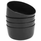 1 x RAW Customer Returns Belle Vous 4 Pack Black Plastic Bowl Set - 1000 ml Serving Bowls Set - Unbreakable, BPA-Free, Lightweight Reusable - For Soup, Pasta Salad - Microwave Dishwasher Safe - RRP €18.99