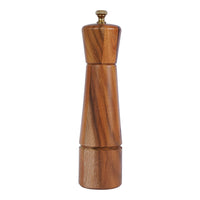 1 x RAW Customer Returns DeroTeno Pepper Mill, Adjustable Stainless Steel Pepper Mill, Acacia Wood, 22cm Height, Lower DIA 5.5cm, Upper DIA 5cm Tray is NOT included  - RRP €21.99