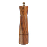 1 x RAW Customer Returns DeroTeno Pepper Mill, Adjustable Stainless Steel Pepper Mill, Acacia Wood, 22cm Height, Lower DIA 5.5cm, Upper DIA 5cm Tray is NOT included  - RRP €21.99