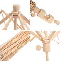 1 x RAW Customer Returns Yarn Swift - 24 Umbrella Wooden Yarn Ball Winder, Medium Umbrella Swift Yarn Winder, 1 Piece Swift Yarn Winder Yarn Ball Winder - RRP €38.85