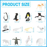 1 x Brand New Mineup Mini Plastic Polar Animal Figure, 26 Pieces Arctic Animals Figures Set, Sea Animals Toys, Mini Penguins Dolphin Polar Bears Ocean Polar Animals Easter Egg Filler Birthday Decoration - RRP €16.88