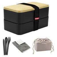 1 x RAW Customer Returns Philorn Bento Box Adults Japanese with Cutlery, Lunch Box Sandwich Box Microwave Safe, Snack Box Breakfast Box, Leak-Proof Lunch Box, Ideal for Work, School and On the Go - RRP €12.99