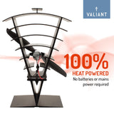 1 x RAW Customer Returns Valiant FIR364 Vanquish Stove Fan, 250 mm, Eco Friendly, Black - RRP €59.7