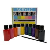 1 x RAW Customer Returns ACRYLIC PAINT SET. 12 colors, 60ml each. Highly pigmented and opaque paints for canvas, pouring, wood, stone, paper, plaster, metal, etc. All-purpose paints 12 colors x 60ml  - RRP €13.79