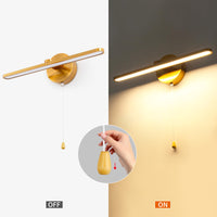 1 x RAW Customer Returns MantoLite Picture Light With Switch 40CM 12W Brass Vanity Wall Light LED Bathroom Mirror Lamps for Living Room Restaurant Bedroom Wall Lights 3000K Pull Switch Bedside Reading Lights - RRP €55.69