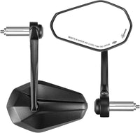 1 x RAW Customer Returns KEMIMOTO CNC handlebar end mirror E-tested, 360 rotatable motorcycle mirror 7 8 22mm motorcycle mirror, side mirror for handlebar, rear view mirror motorcycle compatible for MT07 MT09 CB125R Duke 690 2 pieces  - RRP €79.99