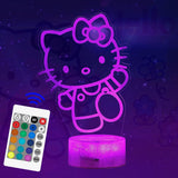 1 x RAW Customer Returns ZTZK Kitty Lamp, Cute Kitty Decorative Lamp - 3D 16 Colors Intelligent Remote Control Night Light for Kitty Gifts for Girls, Christmas Gifts, Children s Birthday Gifts - RRP €17.9