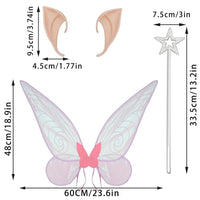 18 x Brand New Winwild Fairy Wings Adult Set - Elf Wings Pink Wings Women s Elf Wings Fairy Wings Children s Fairy Wings Costume Accessories for Carnival Halloween Cosplay Party - RRP €250.2