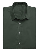 1 x RAW Customer Returns COOFANDY Men s Shirt Short Sleeve Casual Shirts Business Shirts for Men Summer Shirt Non-Iron Short Sleeve Shirt Cotton Elastic Button Down Shirt Olive Green M - RRP €29.99