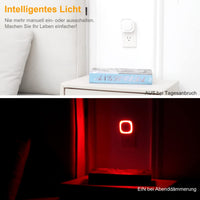 1 x RAW Customer Returns YUNLEX night lights, set of 2, 3-level adjustable night light with twilight sensor, indirect light, automatic socket light for baby, children s room, bedroom, hallway, red - RRP €15.55