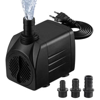 2 x RAW Customer Returns Mini water pump 25W 1800L H submersible pump pond pump fountain pump aquarium pump with 4 suction cups, maximum spray height 2M, 220V, 50HZ for pond fountain aquarium garden - RRP €35.98