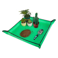 1 x Brand New Large Plant Repotting Mat, Gardening Mat for Plants - Pot Mat - 29.5 x 29.5 - Thick Waterproof Foldable Pot Tray - Portable Garden Mat Green  - RRP €19.2