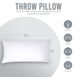 1 x RAW Customer Returns Utopia Bedding set of 2 pillow fillings 40 x 80 cm, inner cushion filling pillow head cushion sofa cushion white  - RRP €22.18