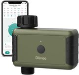 1 x RAW Customer Returns Diivoo Bluetooth Irrigation Programmer, Automatic Watering Timer with 20 Programs 2 Watering Modes Rain Delay, Automatic Watering Compatible with Alexa and Smart App for Garden - RRP €35.99