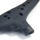 1 x RAW Customer Returns Night By Noble Plastic Ocarina SC Black Soprano C Style  - RRP €43.06