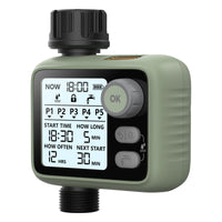 1 x RAW Customer Returns CROSOFMI Garden Irrigation Timer Timer Programmer Automatic Irrigation Control Unit 5 Separate Programs IPX5 Waterproof Rain Sensor Backlit Display - RRP €33.43