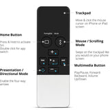 1 x RAW Customer Returns TNP Multimedia Wireless Bluetooth Remote Control with Touchpad, Presenter, Camera Shutter, Touch Pad for iOS Mac Android Smartphone Mobile Phone Tablet, iPhone 13 Pro Max, iPad 9, MacBook Pro Air Mini M1 - RRP €45.6