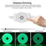 1 x RAW Customer Returns HEGEHE Dimmable Neon LED Strip, 12V 2835 LED Strip, Waterproof Diffusion Silicone Neon Flex LED Strip Light Tube for Indoor Outdoor Home Kitchen DIY Decoration Green, 5M  - RRP €31.25