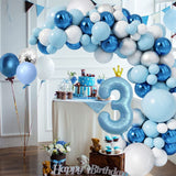 8 x Brand New Anyingkai 3 year old birthday decorations blue, 3 year old boy birthday kit, 3 year old boy birthday balloons, 3 year old boy balloons, 3 year old boy birthday balloons - RRP €137.76