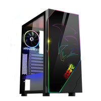 1 x RAW Customer Returns EMPIRE GAMING Spartan ARGB Medium Tower ATX PC Gamer Case Front LED Backlight and Tempered Glass Side Door 1 Addressable 120 mm RGB LED Fan - RRP €65.28