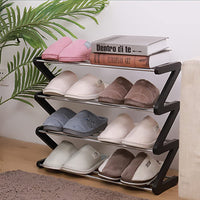 1 x RAW Customer Returns NIAWECAN Small Shoe Rack, 3-Tier Small Shoe Rack, Mini Shoe Rack Organizer, Sturdy Narrow Shoe Rack Storage Organizer for Closet Entrance Hallway 42 19 35 - RRP €18.68