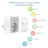 1 x RAW Customer Returns TESSAN Wireless Remote Control Socket, 30.5M Range Remote Control Socket, 3600W Remote Control Sockets with Switchable Socket and Magnetic Remote Control, Pre-Programmed Wireless Socket Suitable for Indoor Use - RRP €16.99