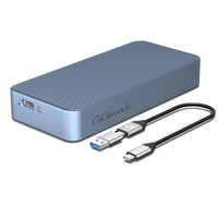 1 x RAW Customer Returns GiGimundo NVME Enclosure 40Gbps for Thunderbolt 3 4, USB 4.0 Aluminum M.2 NVMe SSD Enclosure up to 2700MB s for NVMe SSD M-Key 2280, Support UASP and Smart, Gray AJM40C  - RRP €99.91