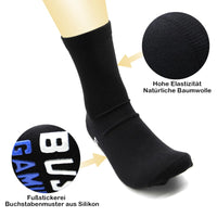 1 x Brand New RSHVSMS Novelty Men Women Funny Socks, Fun Game Socks, Super Cool Letter Game Cotton Socks, High Elasticity Sizes 38-45, The Best Gift for Teenage Players Black  - RRP €12.1