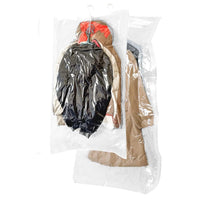 1 x RAW Customer Returns GQC 4 Pack Hanging Space Saving Clear Vacuum Compression Bags with Hook for Suits Coats Jackets - RRP €19.36