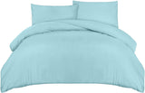 1 x RAW Customer Returns Utopia Bedding bed linen 200x200 set - microfiber duvet cover 200x200 cm 2 pillowcases 50x75 cm - spa blue - RRP €18.89