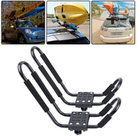 1 x RAW Customer Returns Ambienceo 2 pieces universal kayak roof rack 1 pair board rack crossbar J bar kayak roof rack car kayak holder boat carrier boat holder boat surf ski roof top mount - RRP €37.3