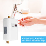 1 x RAW Customer Returns Mini Electric Instantaneous Water Heater, 220V 3800W Electric Water Heater with Digital Screen, Tankless Instantaneous Water Heater for Bathroom, Kitchen, Washing Red Black  - RRP €80.99