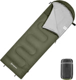 1 x RAW Customer Returns KingCamp Sleeping Bag Blanket Sleeping Bag Camping Outdoor 3-4 Seasons for Adults Children Ultralight Warm Washable for Travel and Adventure, Olive L Zip, 220 75cm  - RRP €35.57