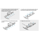 1 x RAW Customer Returns IMETRX 2pcs 300mm Linear Rail Guide Black Bearing Steel Slide Guide with MGN12 Slide Blocks for 3D Printer and CNC Machine H Type  - RRP €36.99