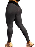 1 x Brand New FITTOO Scrunch Leggings for Women Texture Bootybomb Elastic Anti Cellulite Crawl Butt Lift Sexy Yoga Pants Booty Push Up with High Waist Compression Pants - Gray - S - RRP €22.8