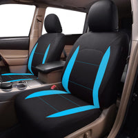 1 x RAW Customer Returns Flying Banner Car Seat Covers Universal Set with Airbag Full Range, Mint Blue and Black  - RRP €33.26