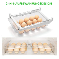 1 x RAW Customer Returns GoldRock Refrigerator Organizer, Refrigerator Drawers Egg Holder, Egg Holder Refrigerator, Adjustable Storage Rack Refrigerator Partition Layer Organizer, Extendable Refrigerator Egg Organizer - RRP €18.14