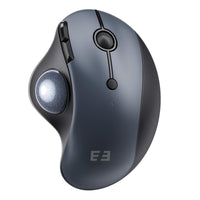 1 x RAW Customer Returns seenda Trackball Mouse Wireless, 2.4G Wireless USB Dual Bluetooth Trackball Mouse, 8 Quiet Buttons, 200 to 1600 DPI, Rechargeable Ergonomic Mouse for PC, Laptop, Tablet Black Blue  - RRP €30.24