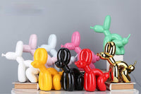 4 x Brand New suruim Squat Balloon Dog Statue Resin Sculpture Home Decor Modern Desk Office Home Decoration Accessories for Living Room Animal Figurines Electroplating Gold  - RRP €205.68