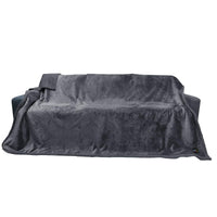 1 x RAW Customer Returns luciphia Blankets Waterproof Pet Blanket Fluffy Double Layer Thick Dog Blanket Cat Puppy Dark Grey XL 145 216cm  - RRP €49.4