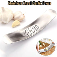 1 x RAW Customer Returns Garlic press made of robust stainless steel, easy to clean - RRP €20.4