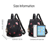 1 x RAW Customer Returns Women s Anti Theft Backpack, Waterproof School Backpack Shoulder Bag for School, Travel, Work, Daily Use Butterfly  - RRP €21.98