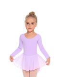 1 x RAW Customer Returns Beyove Girls Ballet Clothing Backless Ballet Dress Cotton Long Sleeve Ballet Leotard Ballet Suit Children s Dance Dress Dance Bodysuit with Skirt Tutu Purple 120 - RRP €20.77