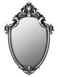 3 x Brand New OMIRO wall mirror antique shield shape mirror, silver - RRP €83.97