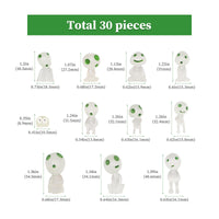 1 x Brand New Klaimbmo 30 Pieces Various Garden Accessories Fairy Mini Tree Fairy Figures Garden Decoration Mononoke Garden Decoration Tree Fairies for Micro Landscape Gardening Accessories Pot Decoration - RRP €22.8