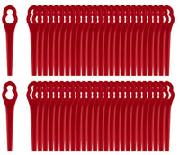 1 x RAW Customer Returns 100 piece replacement blade set compatible with Einhell grass trimmer accessories FRT18A FRT18A1 Art 46155 FRT20A1, Einhell BG-CT 18 Li, RG-CT 18 Li, GE-CT 18 Li, GC-RT 18 Li - RRP €17.04