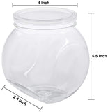 1 x RAW Customer Returns TOPZEA 3 Pack Candy Jars with Lids, 1.3L Plastic Candy Jar, Clear Cookie Container, Wide Mouth Kitchen Countertop Jars for Candy, Cookies, Snack Storage - RRP €16.27