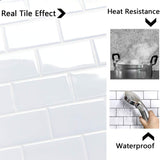 1 x RAW Customer Returns Yoillione Upgrade Thicker 3D Tile Stickers for Bathroom Kitchen, Adhesive Tiles Vinyl Tiles Self-Adhesive Tile Film, White PVC Metro Tiles Self-Adhesive Tile Decoration, Pack of 10 - RRP €47.99